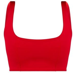 Red crop top